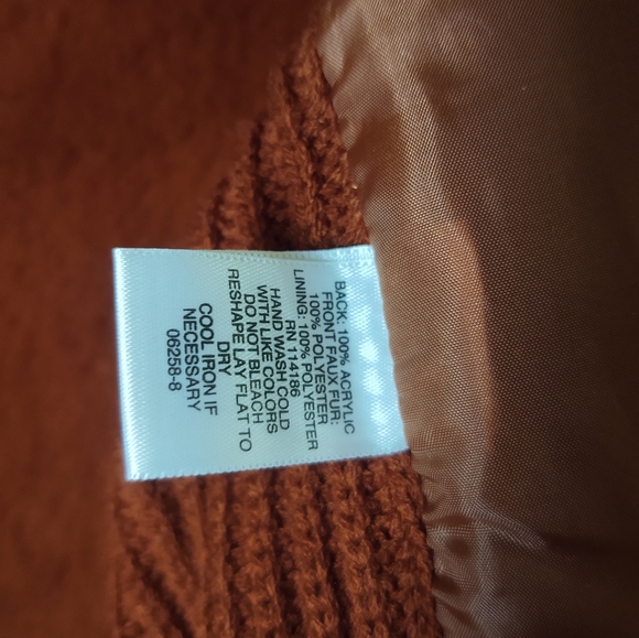 New! Faux-FuR✴️VEST~ Cinnamon-Brown  Size: S by Liz Claiborne - Picture 5 of 6